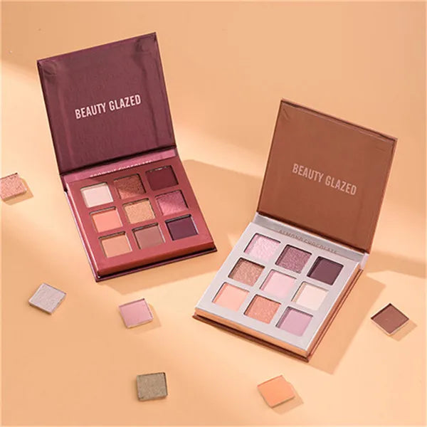 Beauty Glazed 9-Color Eyeshadow Palette – Matte & Shimmer, Long-Lasting Waterproof