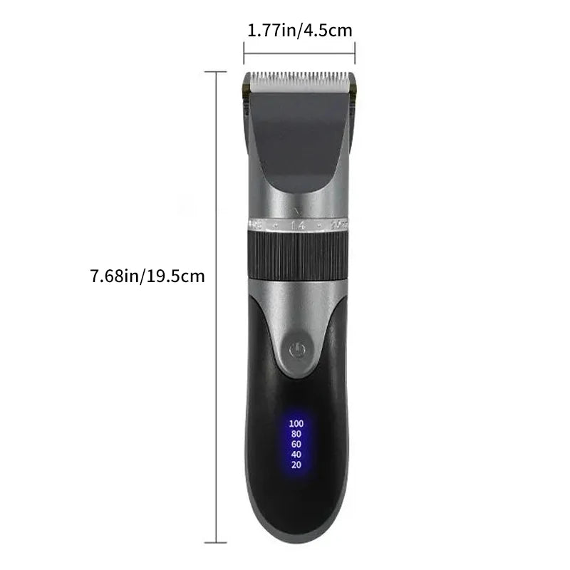 Men’s Professional Hair Clipper – Rechargeable Beard & Hair Trimmer