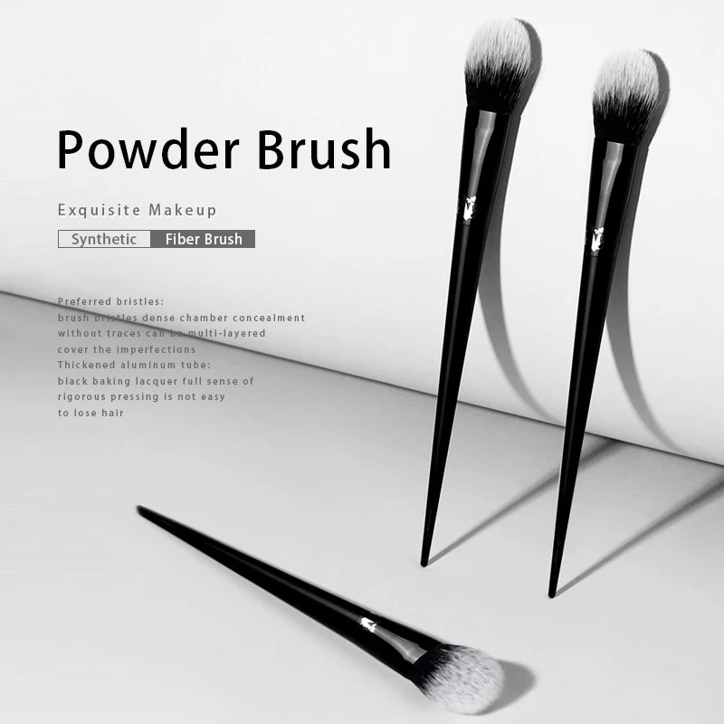 KVD 25 Blush Brush – Soft Fiber, Elegant Black Handle, Professional Makeup Brush