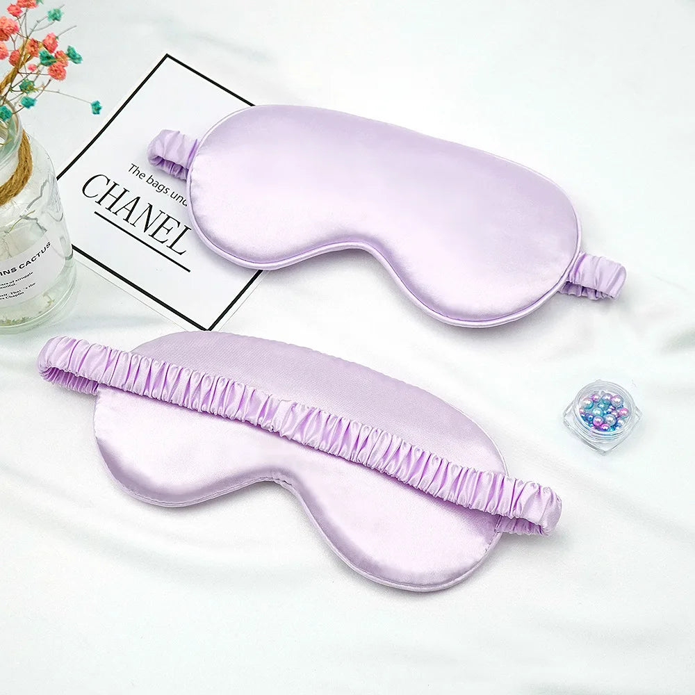 Imitated Silk Sleep Eye Mask – Shading Eyepatch for Travel, Relaxation & Eye Care