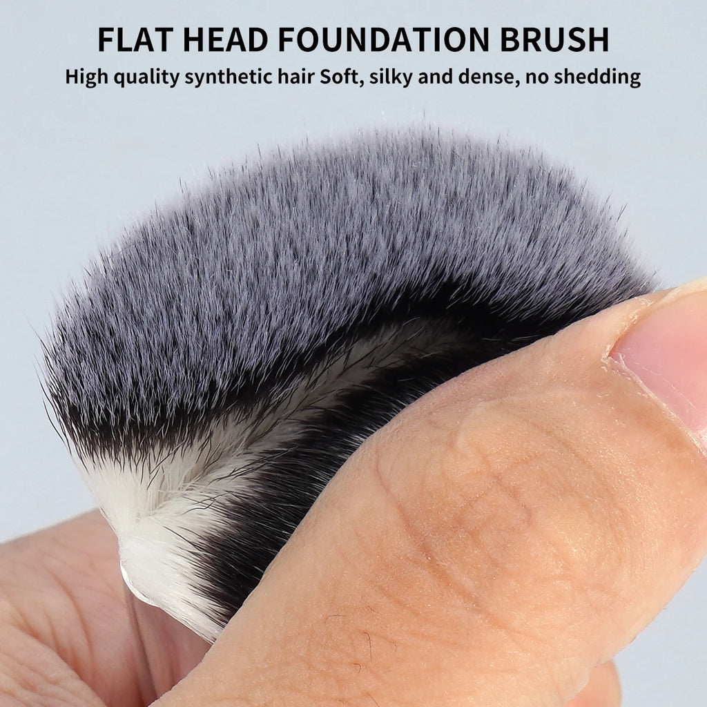 Double-Head Makeup Brushes Set – Foundation, Powder, Concealer, Blusher & Bronzer Skin-Friendly Makeup Tools
