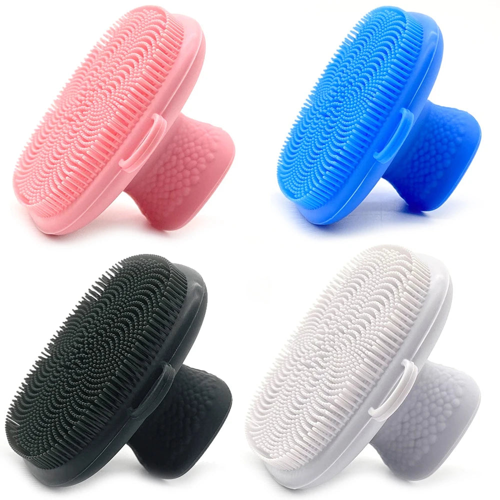 Silicone Face Cleansing Brush Pad – Exfoliating Blackhead Remover & Deep Facial Cleaner, Baby Bath Massager Tool