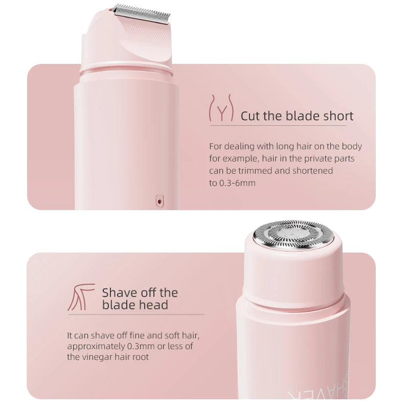 Double-Head Electric Epilator – Rechargeable Painless Hair Remover for Women
