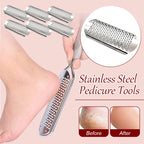 6pcs Foot File Callus Remover Set – Home Pedicure Tools for Dead Skin & Heel Care