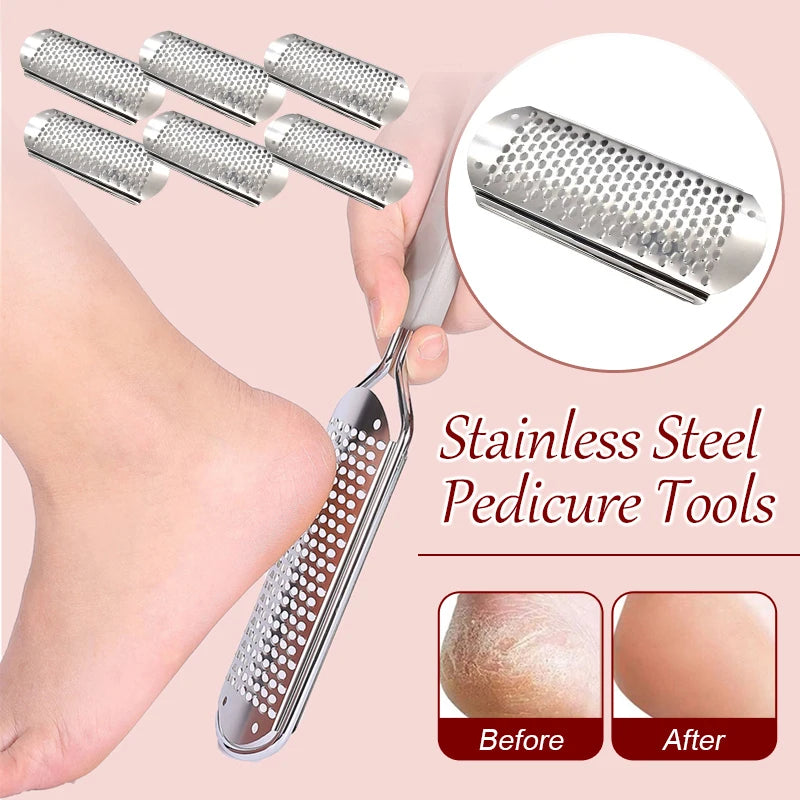 6pcs Foot File Callus Remover Set – Home Pedicure Tools for Dead Skin & Heel Care