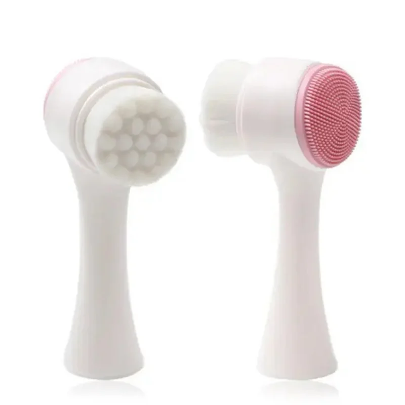 AA20-3D Double-Sided Facial Cleansing Brush – Soft Bristles & Manual Massage