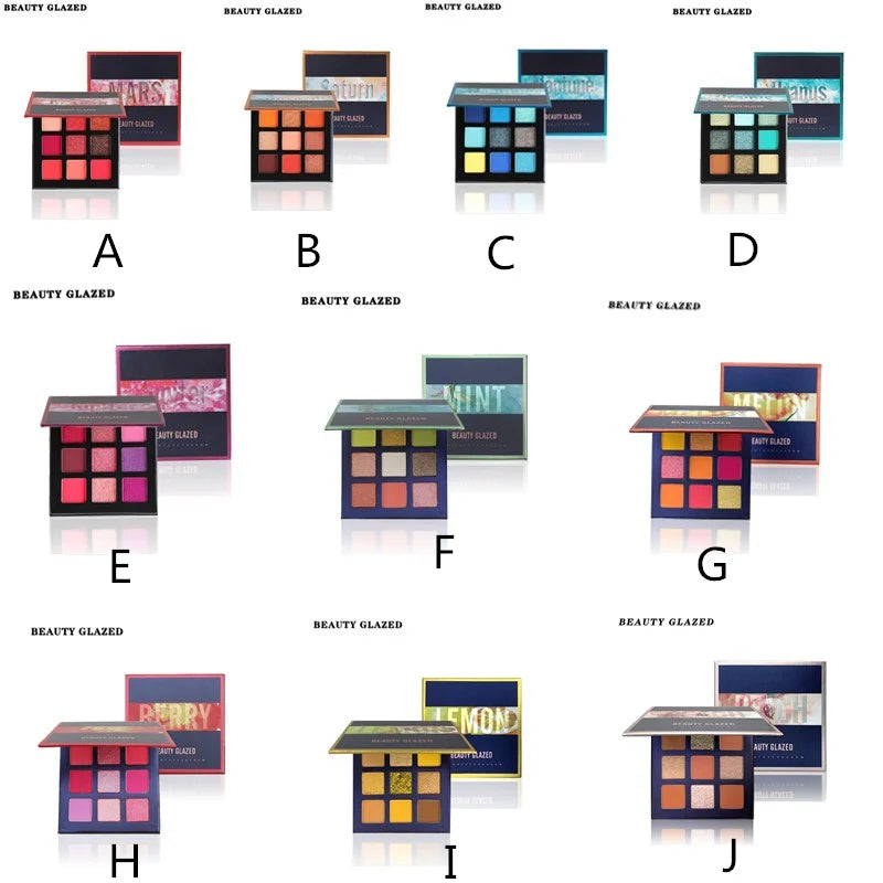 Beauty Glazed 9-Color Eyeshadow Palette – Matte & Shimmer, Long-Lasting Waterproof