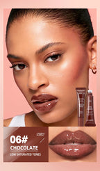 Nude Brown Plumping Lip Gloss – Moisturizing & Tinted, 12g