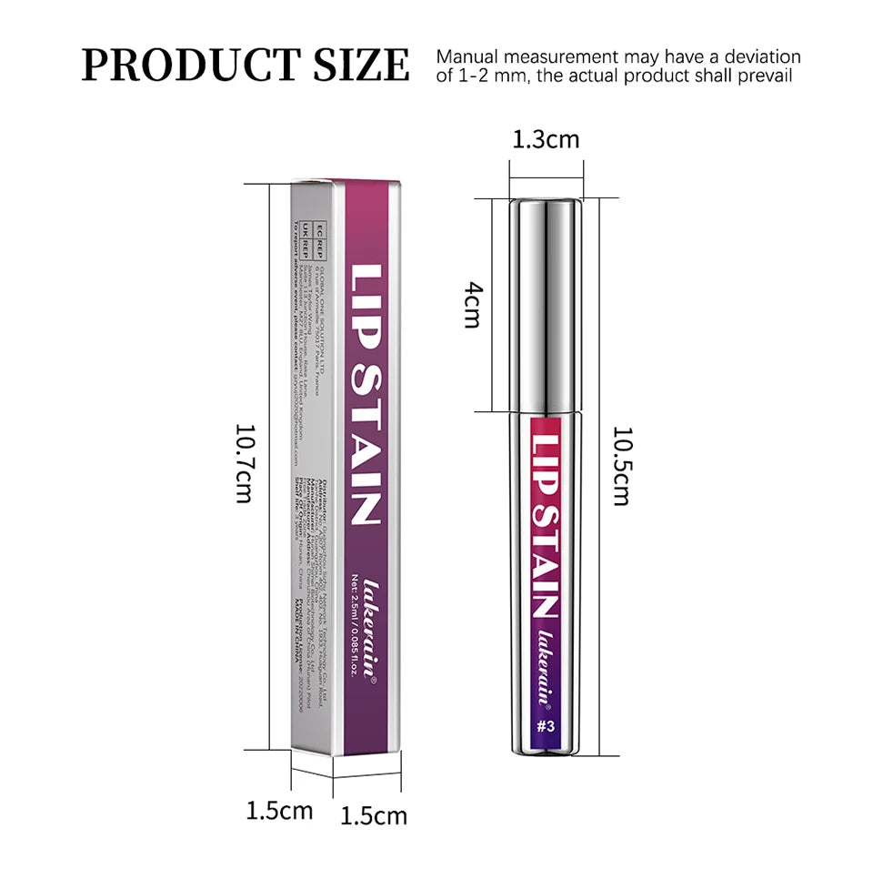 Peel-Off Matte Lip Stain – Long-Lasting & Water-Resistant