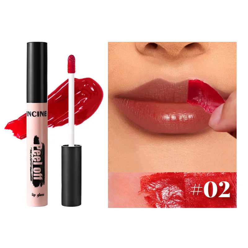 Peel-Off Matte Lip Tint – Long-Lasting Waterproof Lip Stain & Gloss