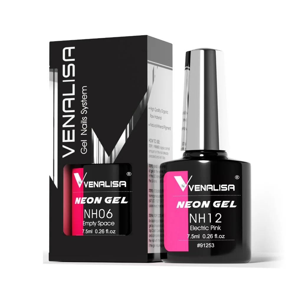 Neon Gel Nail Polish 7.5ml – UV/LED Soak Off Summer Colors