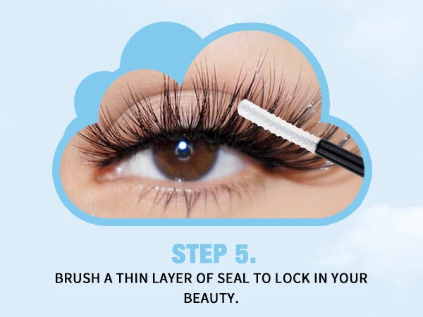 DIY Lash Extension Kit – 280 Clusters with Bond, Seal, Remover & Tweezers (40/50 Pack)