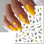 3D Floral & Butterfly Nail Art Stickers