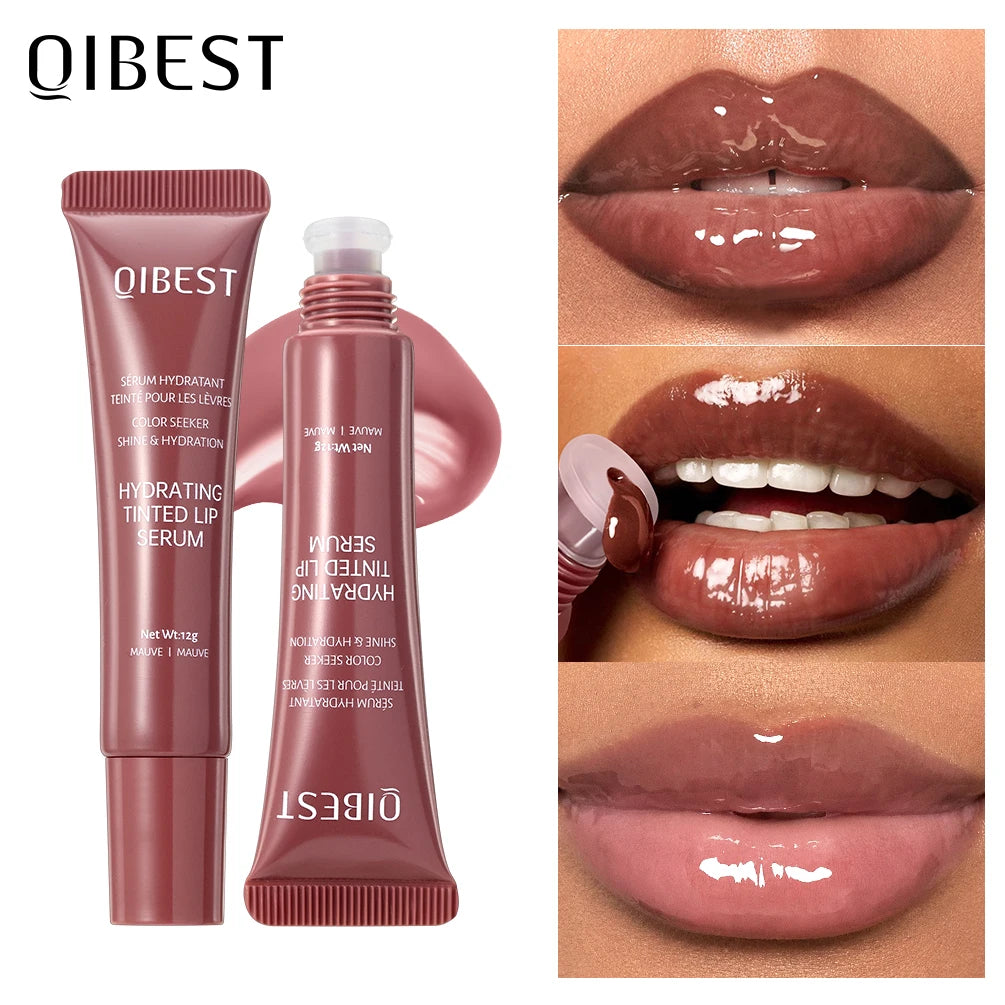 Nude Brown Plumping Lip Gloss – Moisturizing & Tinted, 12g