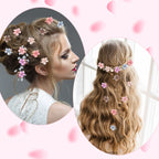 Super Fairy Floral Hair Clips – 12PCS Mini Rose & Tulip Metal Hair Accessories for Women & Girls