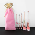 Luxury 5pcs Hello Kitty & Friends Makeup Brush Set – Kawaii Cosplay Collection