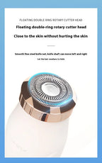 Electric Waterproof Hair Trimmer for Women – Painless Body & Facial Hair Removal
