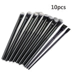 Black Crease Eye Shadow Brush Set – Soft Synthetic Hair, Travel-Friendly