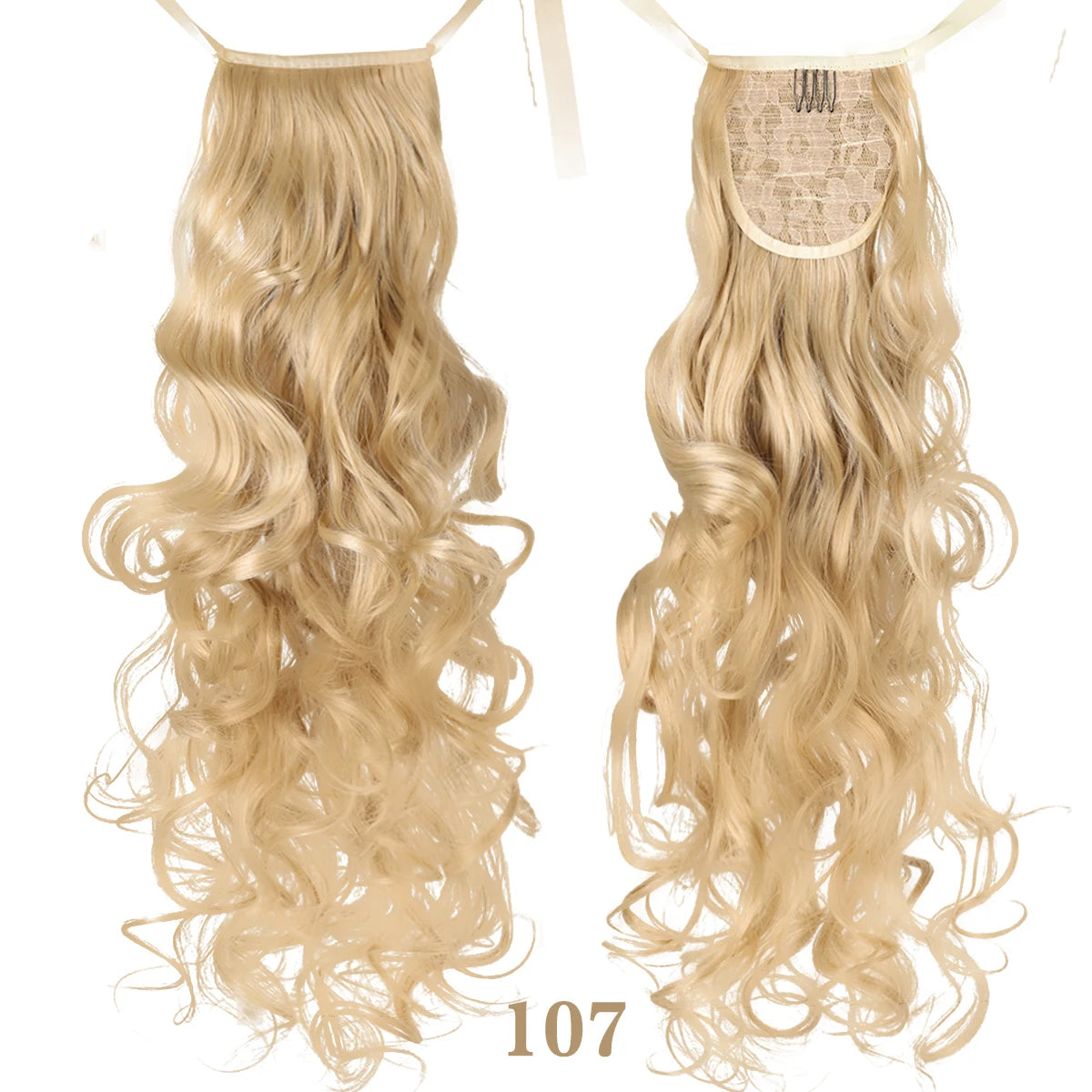 18" Curly Clip-In Ponytail Hair Extension – Heat-Resistant Synthetic