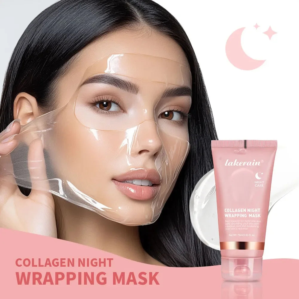 Collagen Peel-Off Mask – Deep Repair Korean Bio Face Mask for Overnight Skin Rejuvenations