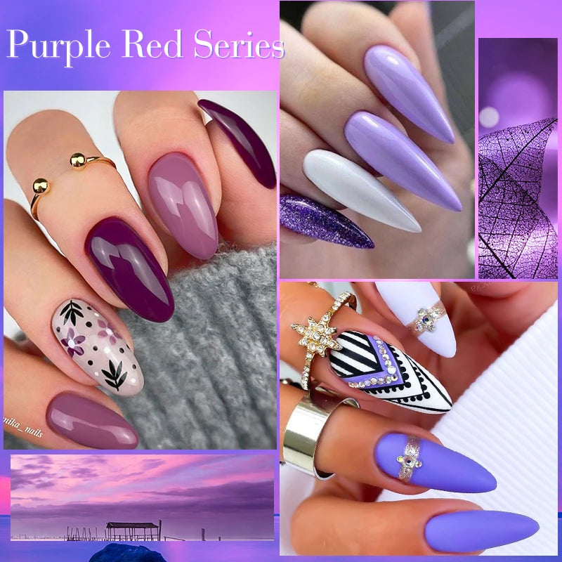 MEET ACROSS 12pcs Macaron Gel Nail Polish Set – UV Soak Off Manicure Kit