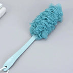 1pc Long Handle Bath Brush – Soft Mesh Shower Scrubber for Back & Body Cleaning