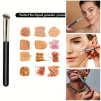 Luxury Under Eye & Nose Contour Brush – Dense Bristles for Flawless Coverage