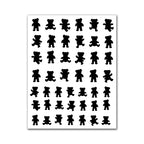 Creative Cute Hollow Nail Stickers Set - Airbrush Stencils Spray Templates for Nail Art - Heart Butterfly Bear Designs