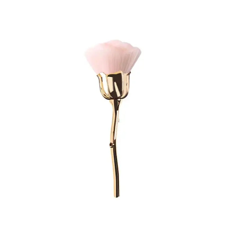 Black Rose Shaped Loose Powder Makeup Brush – Face & Nail Art Tool