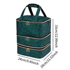 3-Layer Nail Polish Organizer Bag – Holds 84 Bottles