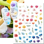 3D Floral & Butterfly Nail Art Stickers