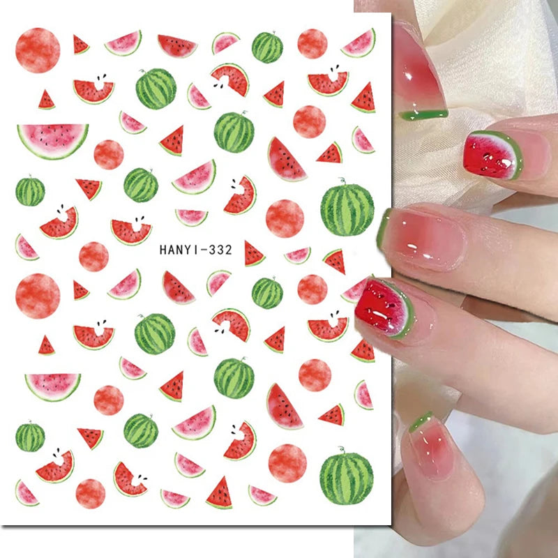 3D Floral & Butterfly Nail Art Stickers