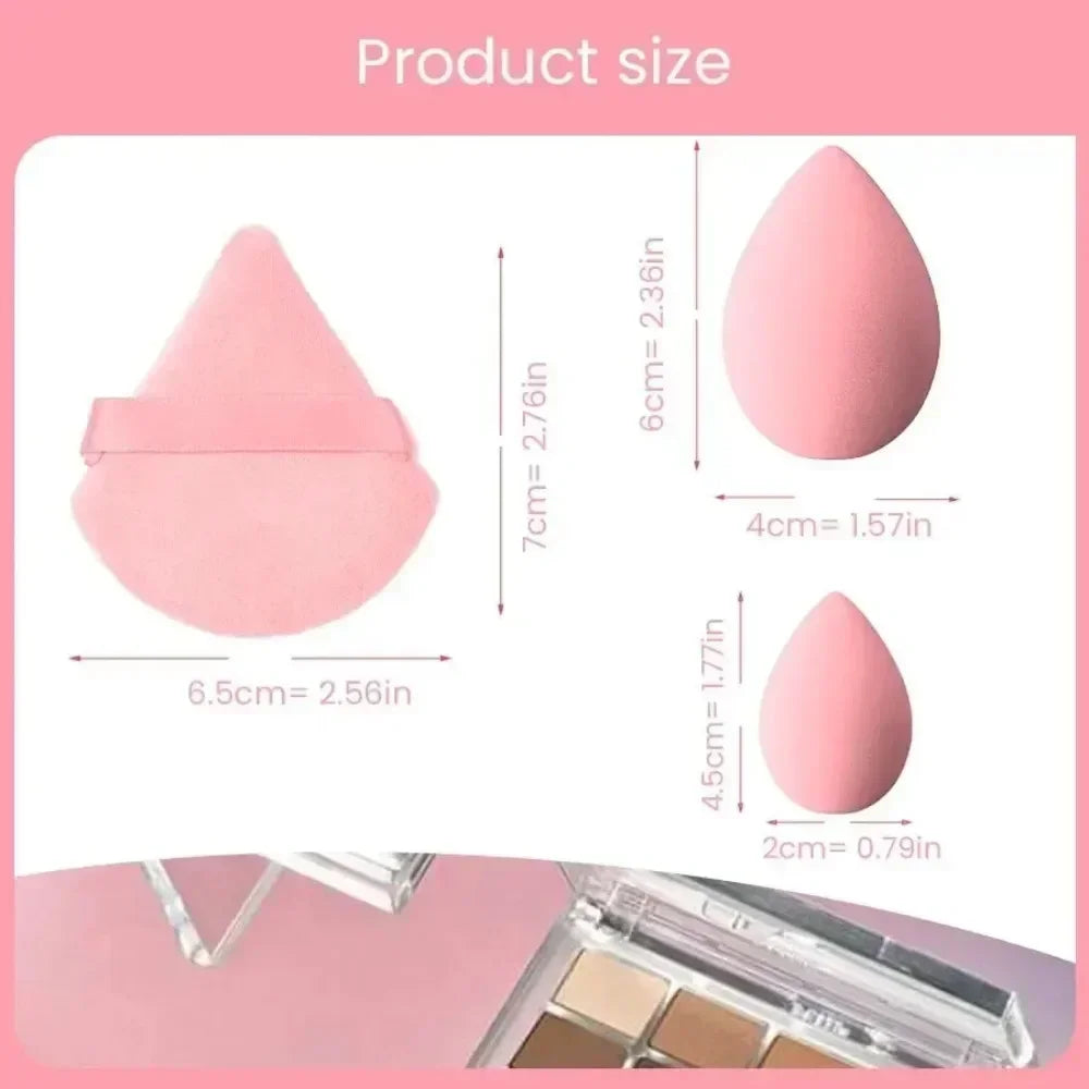 14Pcs Makeup Sponge Blender Set with Storage Bottle – Beauty Eggs, Foundation & Powder Puffs Makeup Accessories