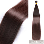 24" Straight Synthetic Hair Bundles – Ombre Blonde Extensions