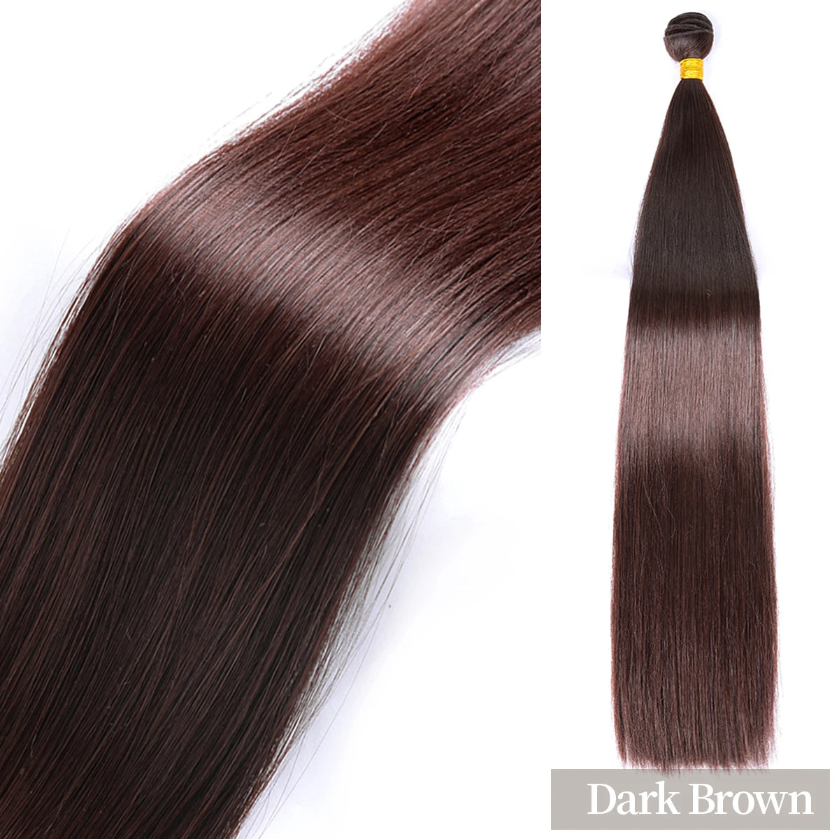24" Straight Synthetic Hair Bundles – Ombre Blonde Extensions