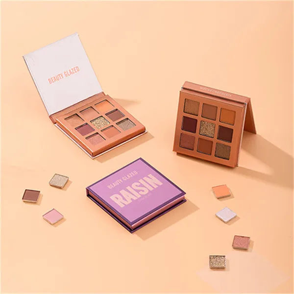 Beauty Glazed 9-Color Eyeshadow Palette – Matte & Shimmer, Long-Lasting Waterproof