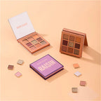 Beauty Glazed 9-Color Eyeshadow Palette – Matte & Shimmer, Long-Lasting Waterproof