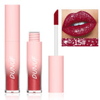 Diamond Glitter Liquid Lip Gloss – Long-Lasting, Waterproof, Non-Stick, Metallic Shine