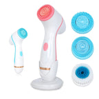 3-in-1 Ultrasonic Electric Facial Cleansing Brush – Sonic Rotating Massager & Galvanic Blackhead Remover Tool