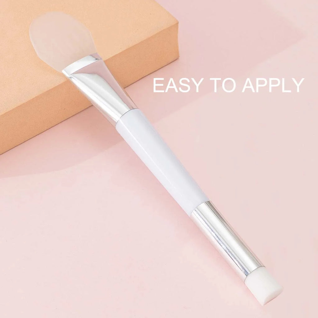 Double-Ended Silicone & Bristle Face Mask Brush