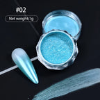 10g Gradient Pearl Nail Powder – Metallic Aurora Effect Glitter Dust for UV Gel Nail Art Decorations