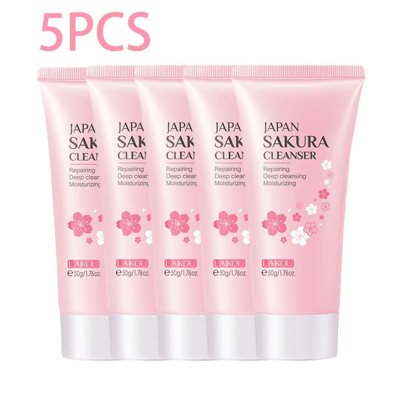 Sakura Rich Foam Face Wash – Deep Cleansing, Oil Control & Blackhead Removal
