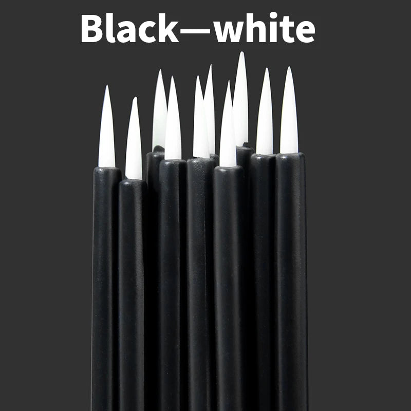 50 Pcs Disposable Eyeliner & Lip Brush Set – Individual Wand Applicators for Makeup Artists & Personal Use
