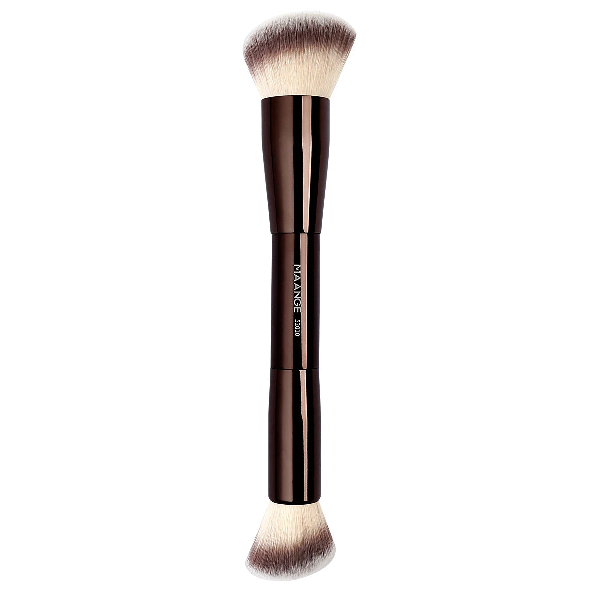 Double-Head Makeup Brush – Soft Fiber Brush for Foundation, Powder, Concealer, Blush & Bronzer Application