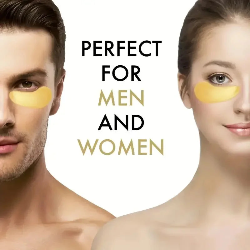 24K Gold Collagen Eye Mask – Anti-Dark Circles, Eye Bags, Anti-Wrinkle Moisturizing Eye Patches Skin Care