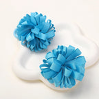 2Pcs Double Color Ribbon Flower Hairpins – Handmade Princess Hair Clips & Barrettes for Girls