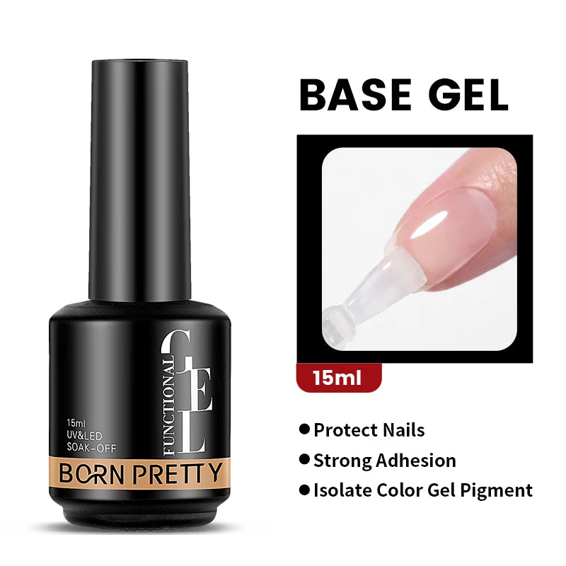 PRETTY White Blossoming Gel 15ml UV/LED Marble Nail Art Polish