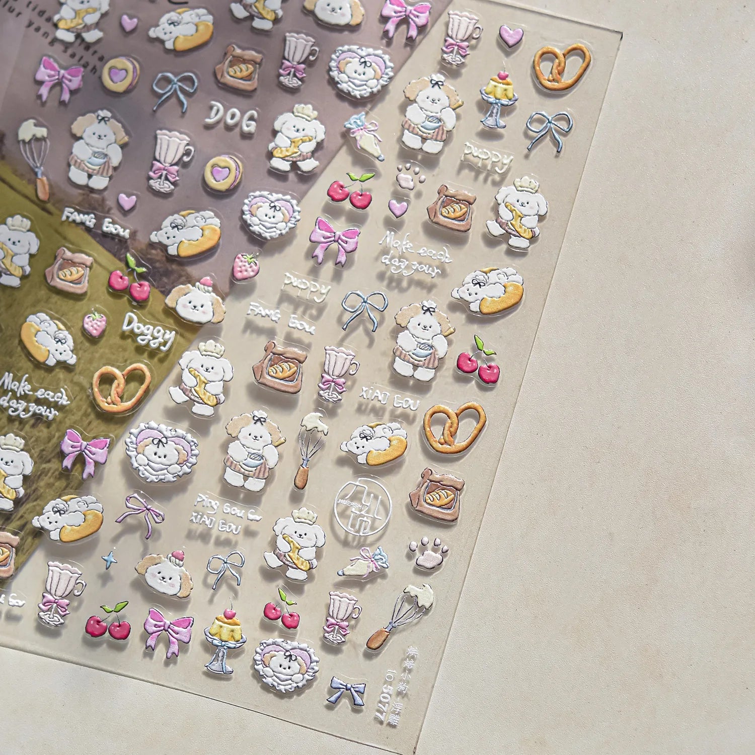 Autumn Maple & Ginkgo 5D Nail Art Stickers – Pumpkins, Ladybugs & Mushrooms