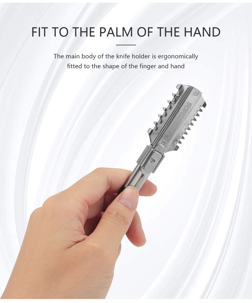 Professional Double-Edge Hair Razor Comb – Salon Cutting & Thinning Tool