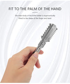 Professional Double-Edge Hair Razor Comb – Salon Cutting & Thinning Tool